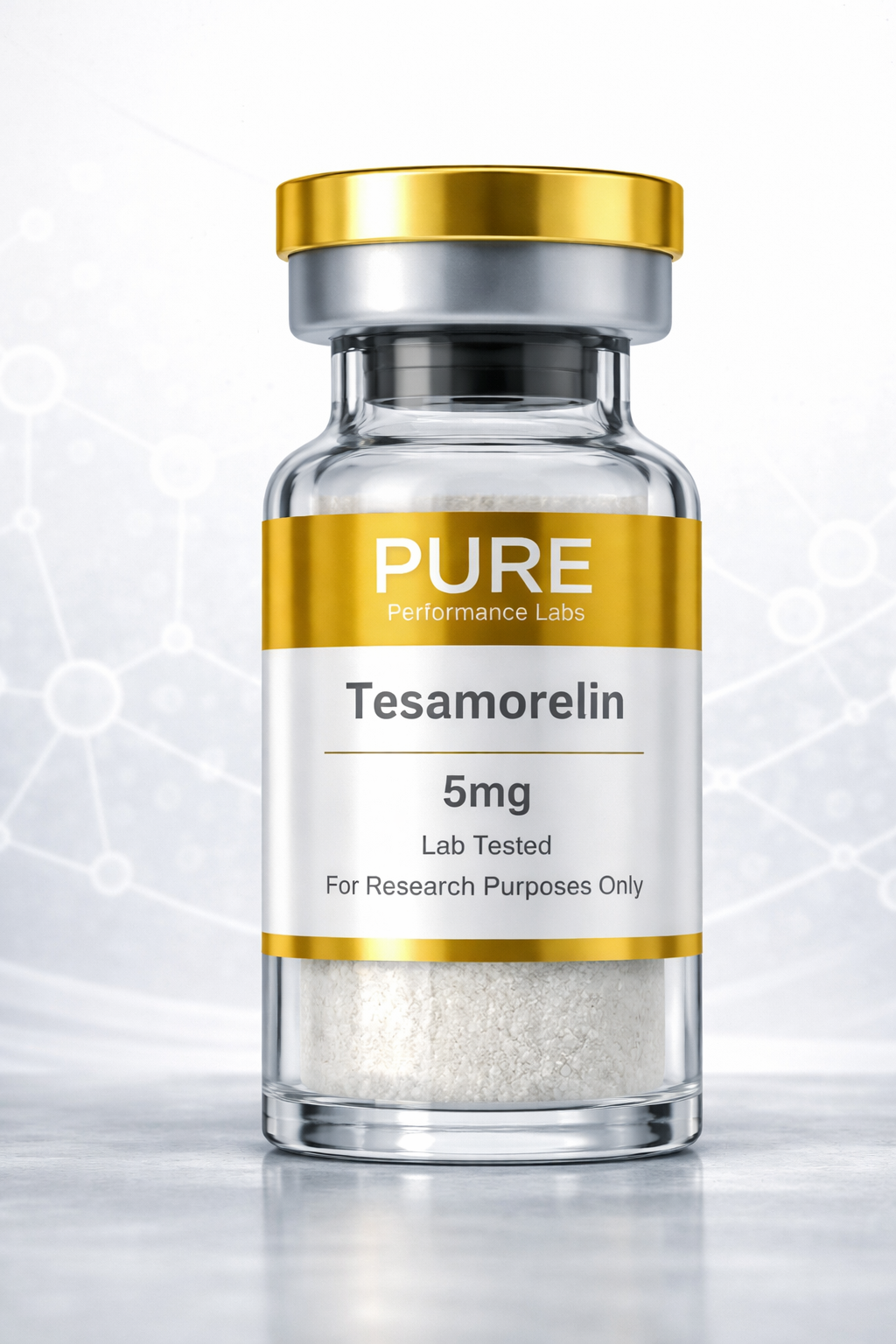 Tesamorelin 5mg research grade peptide- Pure Performance Labs