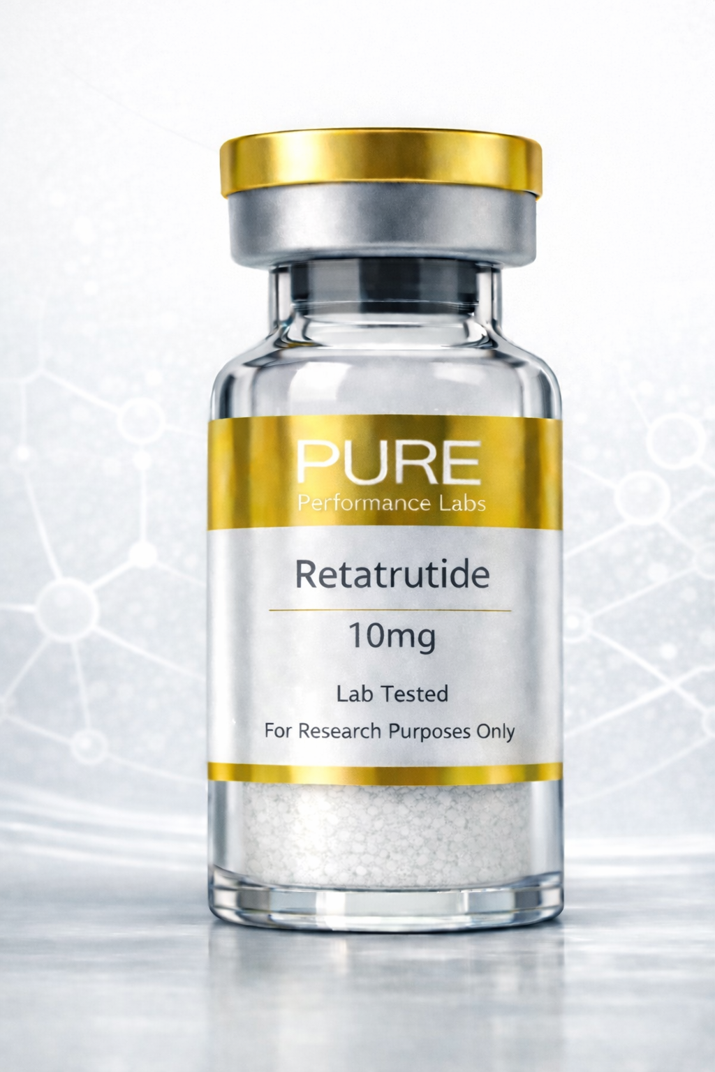 Retatrutide 10mg research grade peptide- Pure Performance Labs