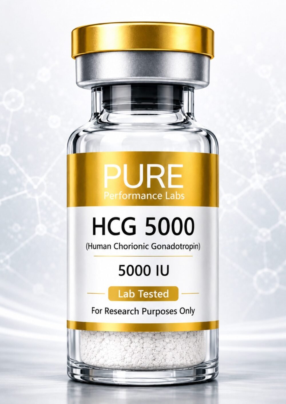 HCG 5000IU research grade peptide- Pure Performance Labs