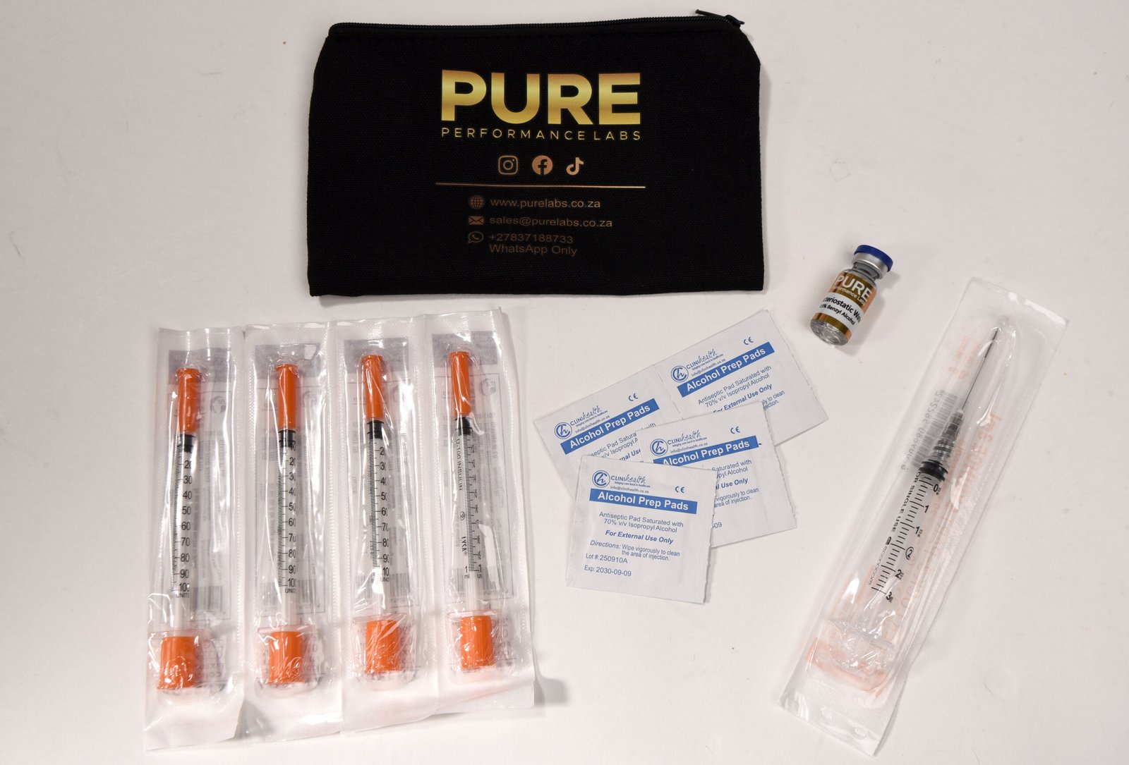 Pure Performance Labs premium packaging